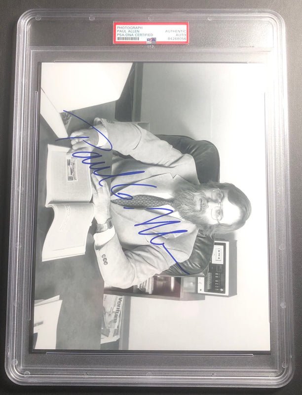Paul Allen Signed 8x10 Photo PSA/DNA Encapsulated Microsoft Autographed