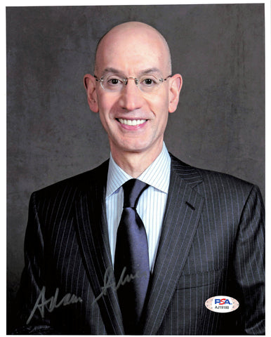 Adam Silver signed 8x10 photo PSA/DNA NBA Commissioner Autographed