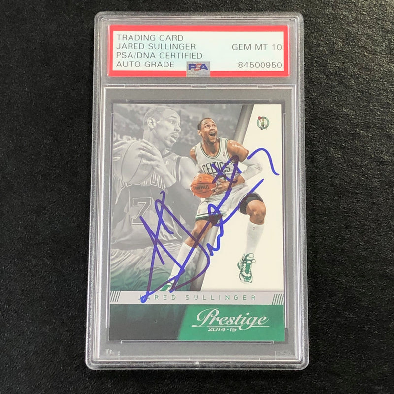 2014-15 Panini Prestige #32 Jared Sullinger Signed Card AUTO 10 PSA/DNA Slabbed Celtics