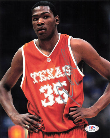 Kevin Durant Signed 8x10 Photo PSA/DNA Texas Longhorns Autographed