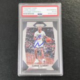 2017-18 Panini Prizm #157 Caris Levert Signed Card AUTO PSA Slabbed Nets