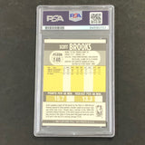 1990-91 Fleer #140 Scott Brooks Signed Card AUTO PSA Slabbed Timberwolves