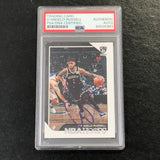 2018-19 NBA Hoops #98 D'Angelo Russell Signed Card AUTO PSA Slabbed Nets