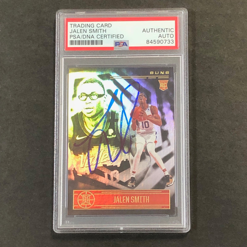 2020-21 Panini Illusions #191 Jalen Smith Signed Card AUTO PSA Slabbed RC Suns