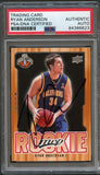 2008-09 Upper Deck MVP #220 Ryan Anderson Signed Card AUTO PSA Slabbed Rookie RC