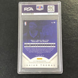 2013-14 Panini Prestige #48 Isaiah Thomas Signed Card AUTO PSA Slabbed Kings