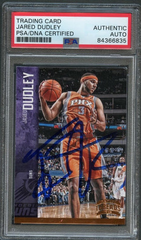 2012-13 Panini Threads #118 Jared Dudley Signed Card PSA Slabbed Suns