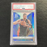 2013-14 Panini Spectra #5 Jonas Valanciunas Signed Card AUTO PSA Slabbed Toronto Raptors