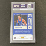 2017-18 Panini Contenders #7 De'Aaron Fox Signed Auto Slabbed PSA Kentucky