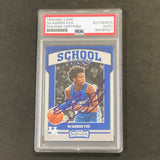2017-18 Panini Contenders School Colors #7 De'Aaron Fox Signed Auto Slabbed PSA Kentucky