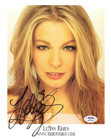 LeAnn Rimes signed 8x10 photo PSA/DNA Autographed Singer