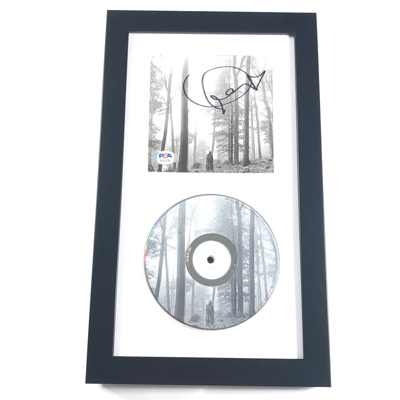 Taylor Swift Signed Folklore CD Cover Framed PSA/DNA Autographed