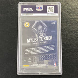 2017-18 Panini Prestige #92 Myles Turner Signed Card AUTO PSA Slabbed Pacers