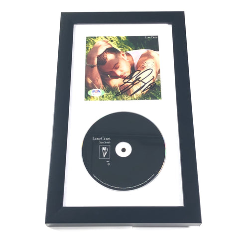 Sam Smith Signed Album CD Cover Framed PSA/DNA Love Goes Autographed