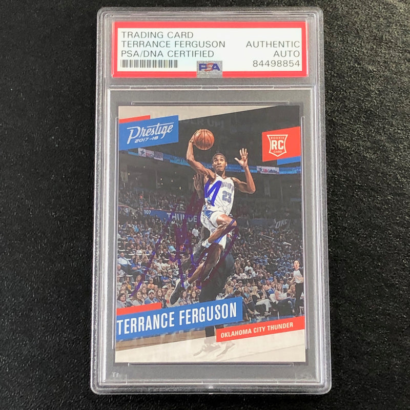 2017-18 Panini Prestige #171 Terrance Ferguson Signed Card AUTO PSA Slabbed RC Thunder