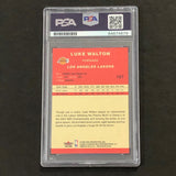 2004-05 Fleer #197 Traditions Luke Walton  Signed Card AUTO 10 PSA Slabbed Lakers