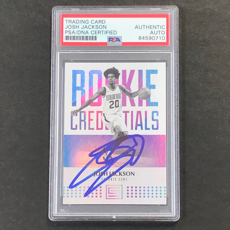 2017-18 Panini Status Rookie Credentials #12 Josh Jackson Signed Rookie Card AUTO PSA Slabbed RC Suns