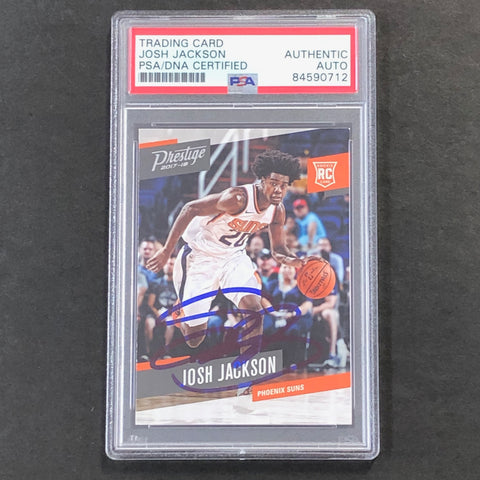 2017 Panini Prestige #154 Josh Jackson Signed Rookie Card AUTO PSA Slabbed RC Suns