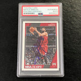 2016-17 NBA Hoops #14 Nikola Mirotic Signed Card AUTO PSA Slabbed Bulls