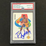 1991 Skybox #140 Tony Smith Signed Card AUTO 10 PSA Slabbed Lakers