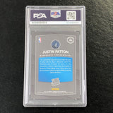 2017-18 Donruss Optic #185 Justin Patton AUTO card PSA Autographed Signed RC Timberwolves