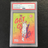 2018-19 NBA Hoops Get Out The Way #18 Jeremy Lin Signed Card AUTO PSA Slabbed Nets