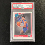 2018-19 Donruss Rated Rookie #152 JEROME ROBINSON Signed Card AUTO PSA Slabbed Clippers