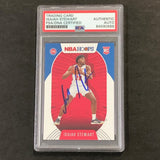 2021 NBA Hoops #233 Isaiah Stewart Signed Card AUTO PSA Slabbed RC Pistons