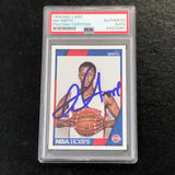 2016-17 NBA Hoops #5 Ish Smith Signed Card AUTO PSA Slabbed Pistons