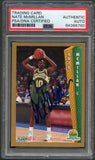 1992 Fleer #215 Nate McMillan Signed Card AUTO PSA Slabbed Sonics