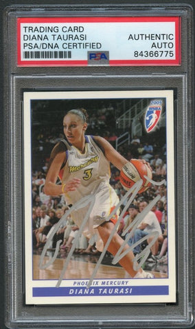 2005-06 WNBA Promos #P1 Diana Taurasi Signed Card PSA Slabbed Auto