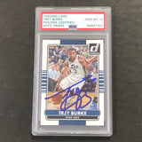 2014-15 Panini Donruss #127 Trey Burke Signed Card AUTO 10 PSA Slabbed Jazz