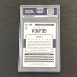 2015-16 NBA Hoops #182 Kosta Koufos signed Card Auto 10 PSA Slabbed Kings