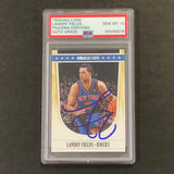 2011-12 NBA Hoops #164 Landry Fields Signed Card AUTO 10 PSA Slabbed Knicks