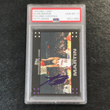 2007-08 Topps #104 Kevin Martin Signed Card AUTO 10 PSA Slabbed Kings