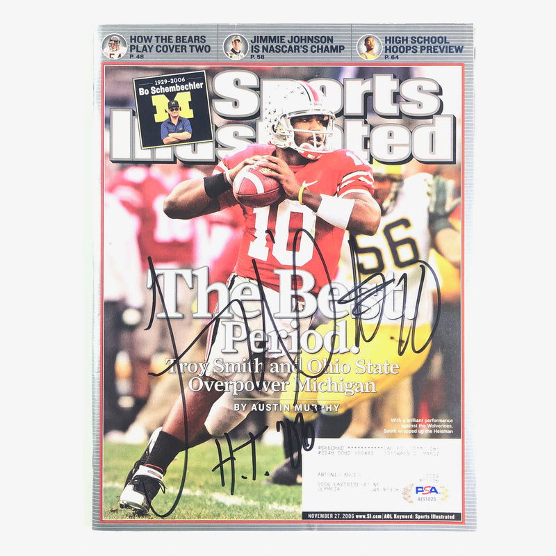 Troy Smith Signed SI Magazine PSA/DNA Ohio State Autographed Heisman