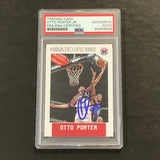 2015-16 NBA Hoops #176 Otto Porter Signed Card AUTO PSA Slabbed Wizards