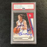 2010-11 Panini Season Update #12 Sasha Vujacic Signed Card AUTO 10 PSA Slabbed Nets