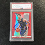 2013-14 Panini Prizm Red #296 Jeff Withey Signed Card AUTO 10 PSA Slabbed RC Pelicans