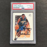 1999-00 SP Authentic #48 Terrell Brandon Signed Card AUTO PSA/DNA Slabbed Timberwolves