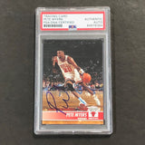 1994-95 Skybox NBA Hoops #29 Pete Myers Signed Card AUTO PSA Slabbed