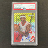 2014-15 Panini Prizm #45 Jason Terry Signed Card AUTO PSA Slabbed Rockets