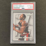 2014-15 Panini Prizm #177 Mychal Thompson Signed Card AUTO PSA Slabbed Trail Blazers