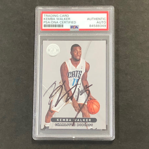 2012-13 Panini Totally Certified #216 Kemba Walker Signed Card AUTO PSA Slabbed Bobcats