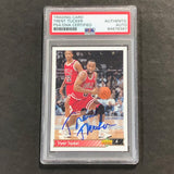 1992 Upper Deck #389 Trent Tucker Signed Card AUTO PSA Slabbed Bulls