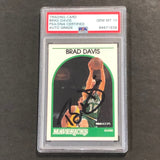 1989-90 NBA Hoops #296 Brad Davis Signed Card AUTO 10 PSA Slabbed Mavericks