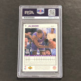 1995-96 Upper Deck Collector's Choice #42 Vin Baker Signed Card AUTO 10 PSA/DNA Slabbed Bucks