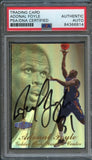 1997-98 Flair Showcase #32 Adonal Foyle Signed Card AUTO PSA Slabbed Warriors