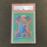 2020-21 Panini Prizm Green #296 IMMANUEL QUICKLEY Signed Card AUTO PSA Slabbed RC Knicks