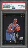 2007-08 Topps #126 Nick Young Signed Rookie Card AUTO PSA Slabbed